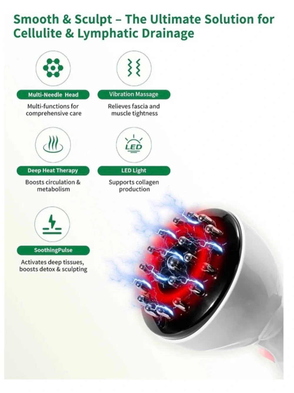 New Lymphatic Drainage Multifunctional Meridian Brush